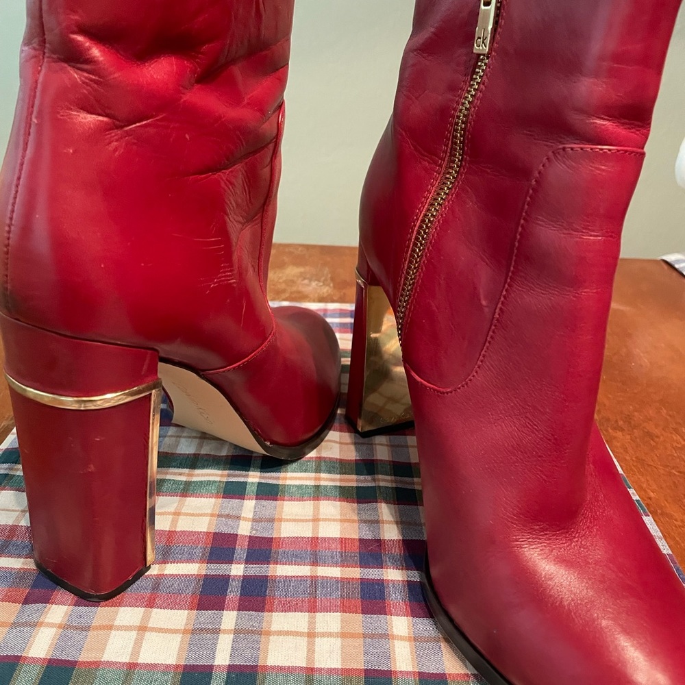 Calvin Klein booties- Size 11. Gently worn (maybe 3 times) - Picture 2 of 4